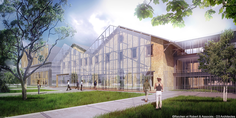 Carta – Reichen et Robert - Gerland∏RRA_D3 architectes_vue sol parvis.jpg