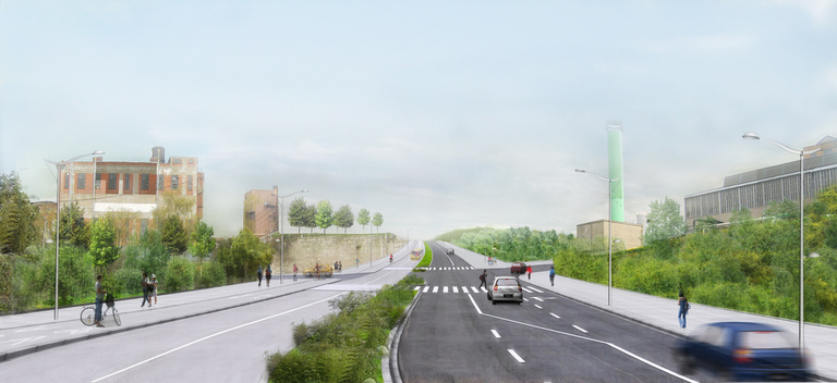 Carta – Reichen et Robert - Reichen et Robert Associes -Amenagement urbain de la vallee Seresienne-Seraing-Belgique-vue centrale.jpg