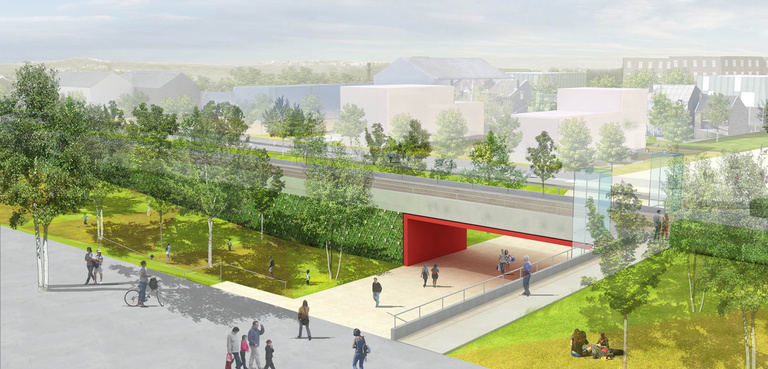 Baaum - Reichen et Robert Associes -Amenagement urbain de la vallee Seresienne-Seraing-Belgique-vue franchissement.jpg