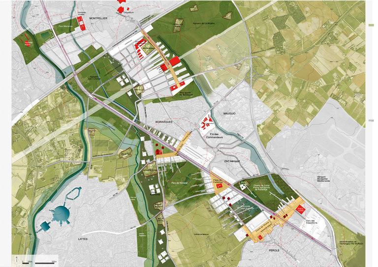 Carta – Reichen et Robert - Reichen et robert asocies-Eco cité de la Route de la mer-Montpellier-PLAN MASSE.jpg
