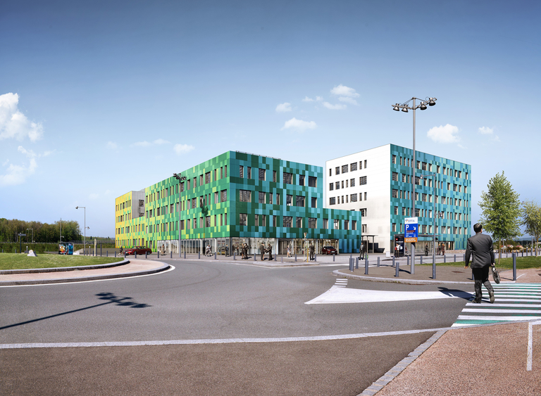 Baaum - Le premier des trois bâtiments du site de la JonXion Core a été inauguré