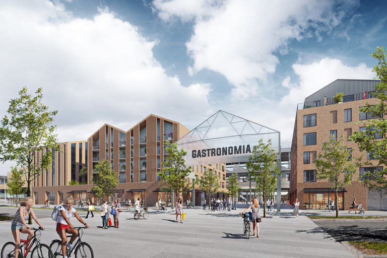 Baaum - Pose de la première pierre du projet «Gastronomia» à Seraing, Belgique