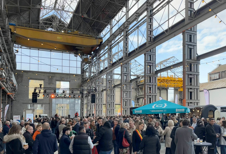 Baaum - Inauguration de la halle Gastronomia (John Cockrill) à Seraing