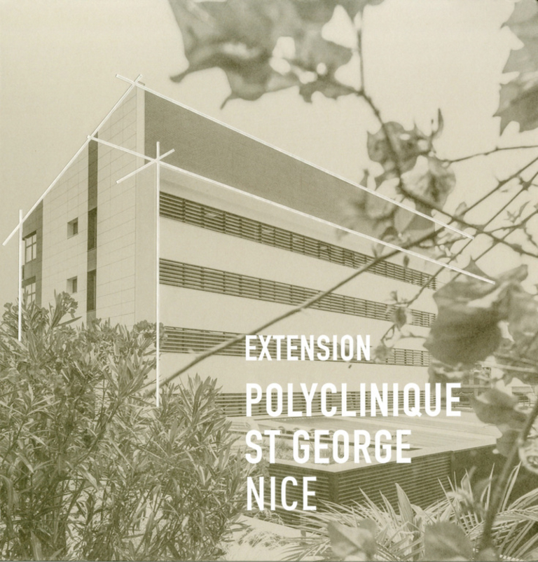 Carta – Reichen et Robert - Saint George Polyclinic Extension, Nice - Dumez Côte d'Azur